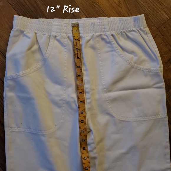 Cascade Blues WHITE PANTS  Elastic Band Size 8 Avg - Picture 3 of 8